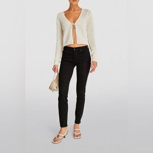 7 of all mankind H/R Roxanna black Slim Fit Jean sz 26